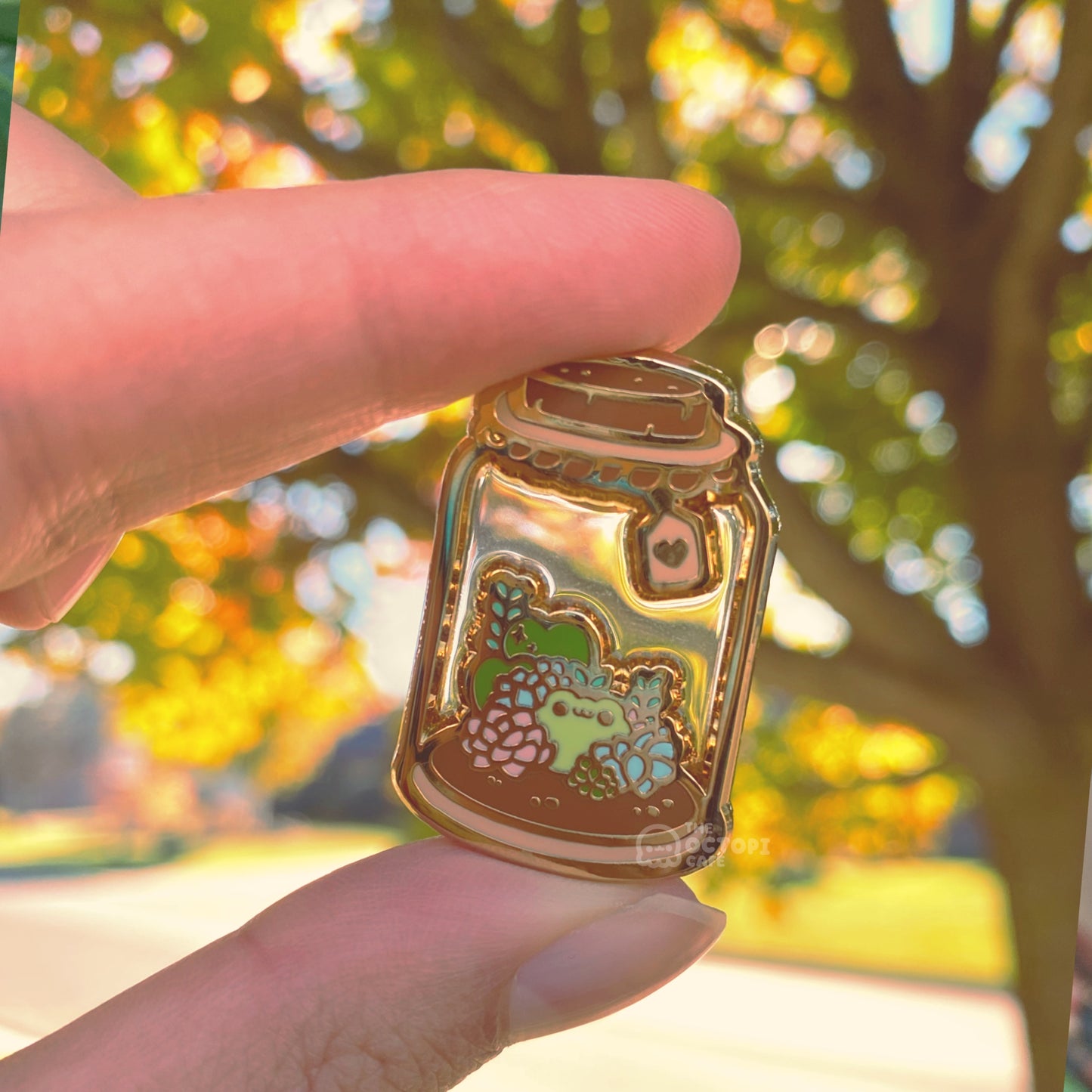 Succulent Bottle Jar Froggy