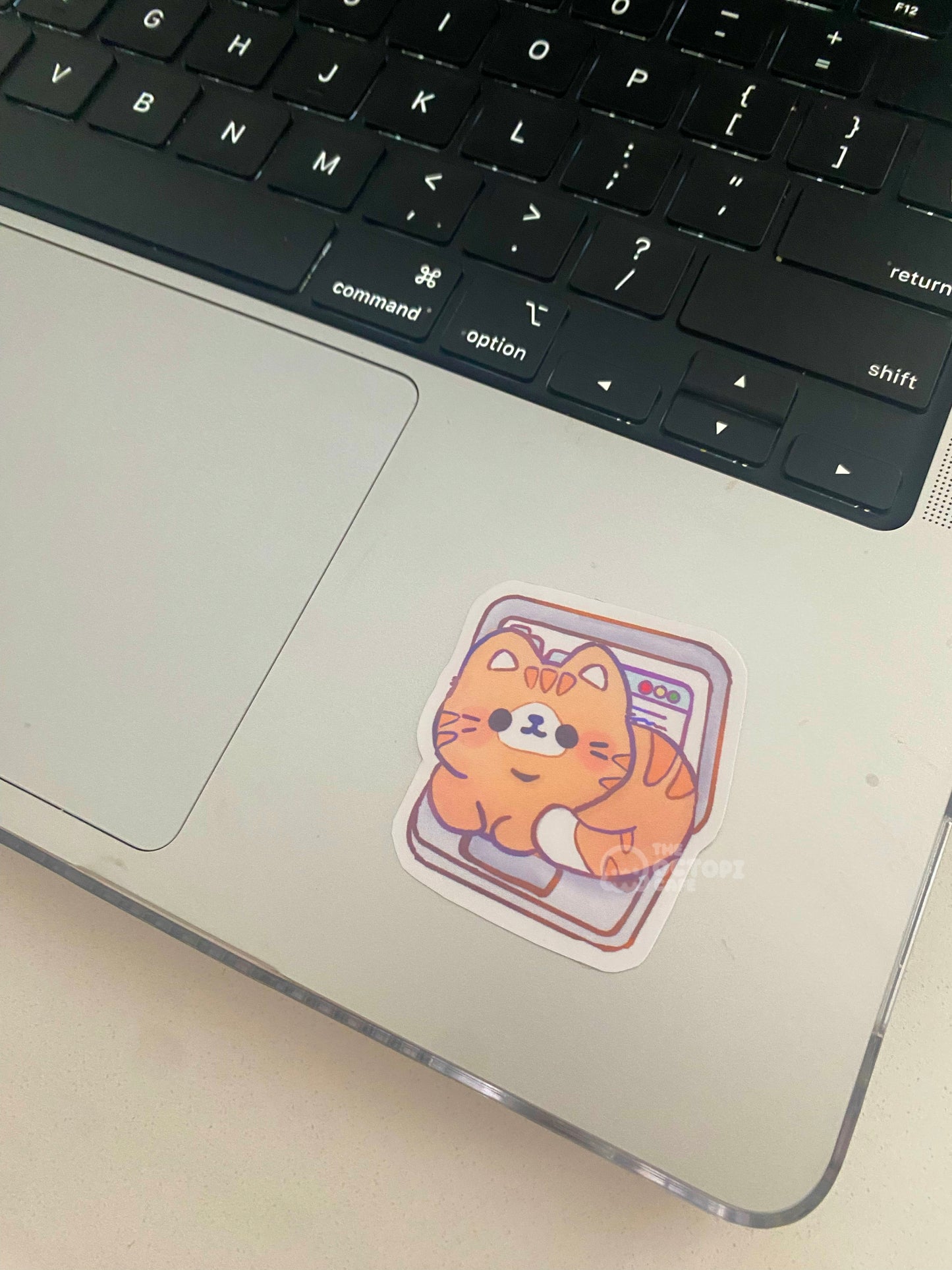 Laptop Cat Sticker