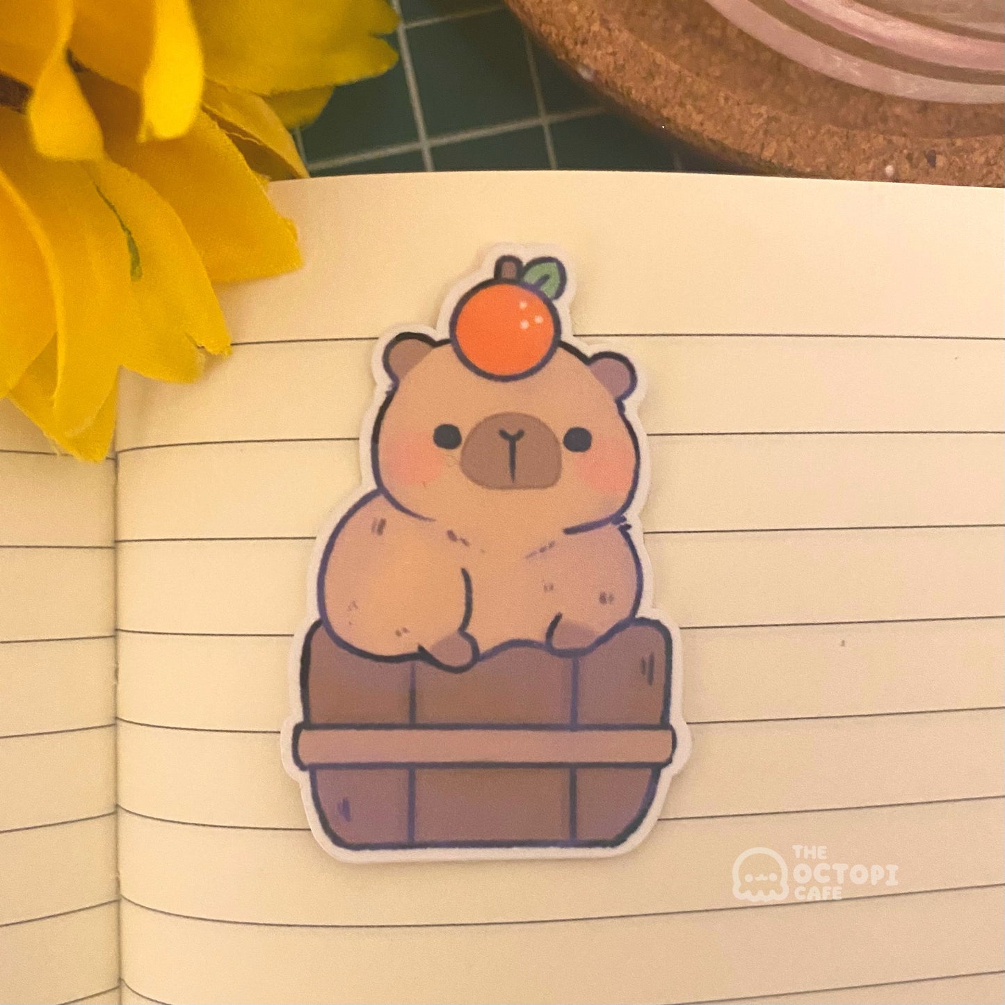 Capybara Onsen Sticker