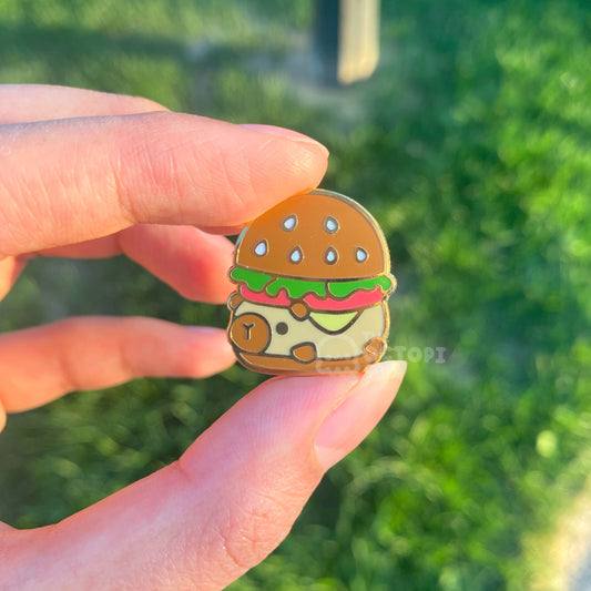 Hamburger Enamel pin