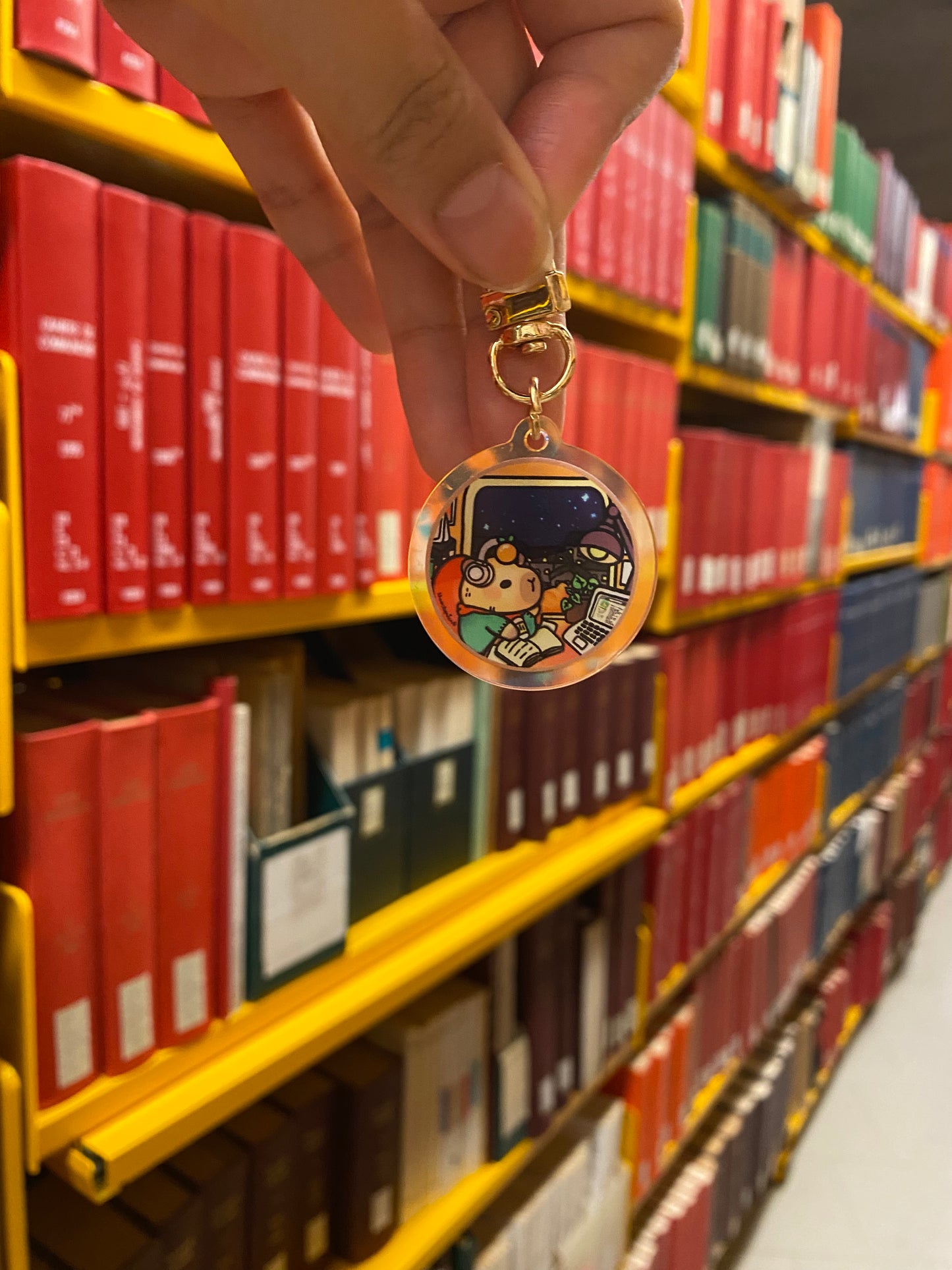 Capybara Lofi Keychain