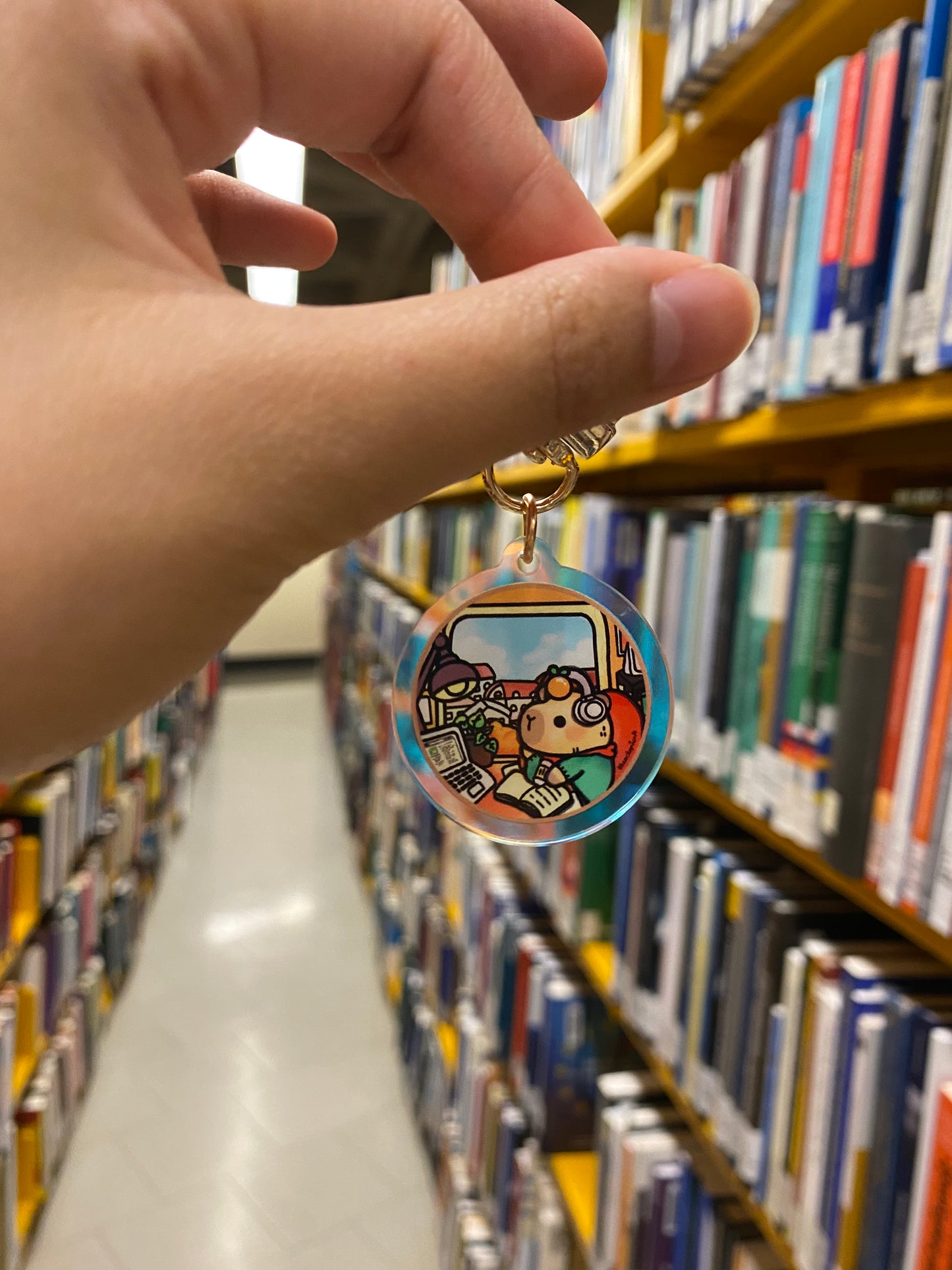 Capybara Lofi Keychain