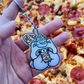 Pizza Raccoon  acrylic keychain
