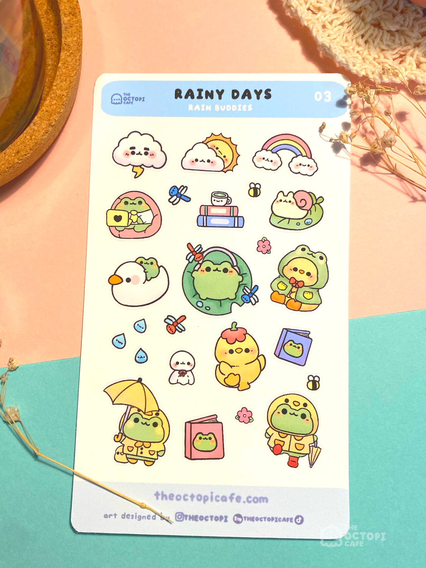 Froggy Adventure Sticker Set