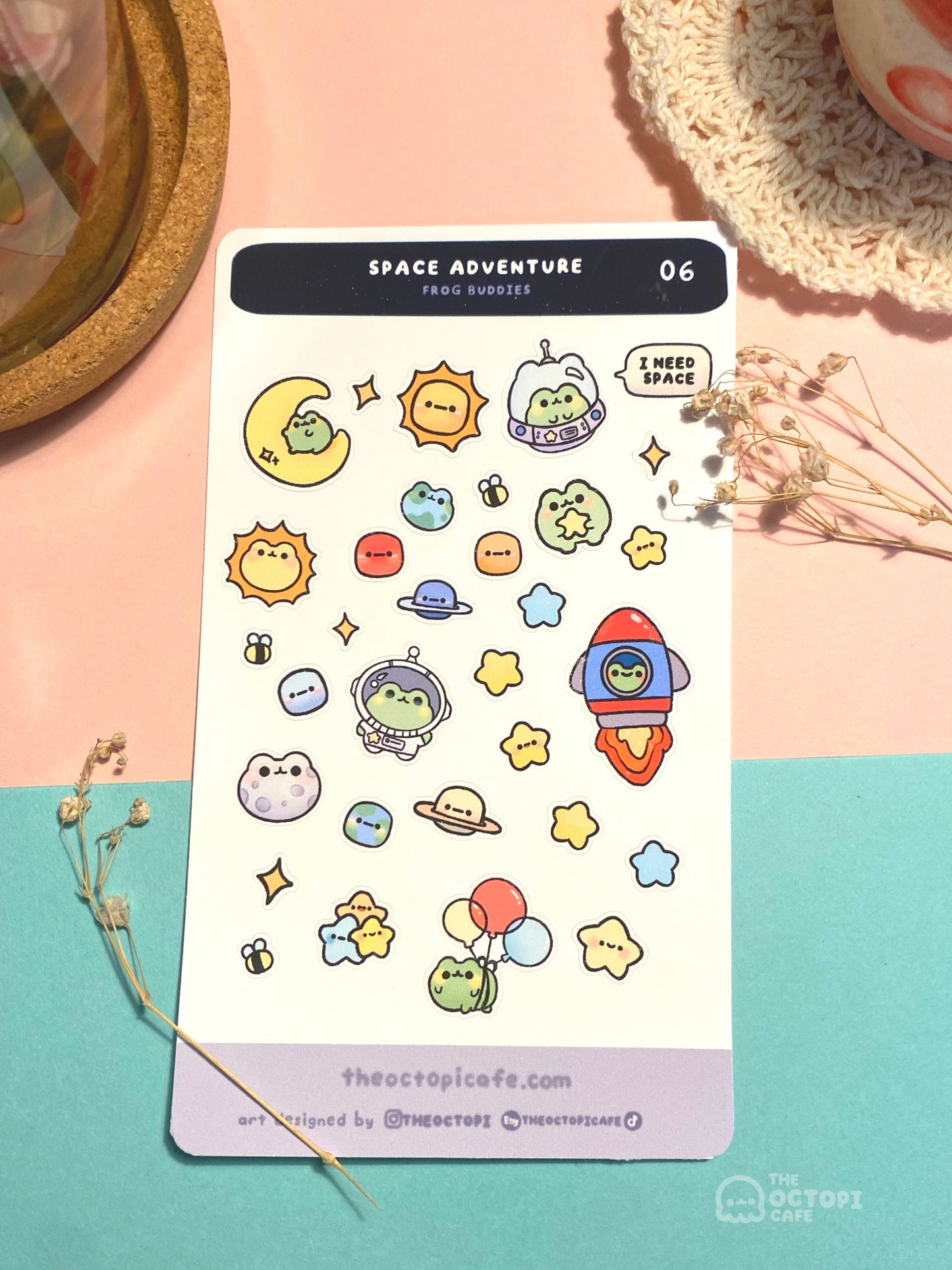 Froggy Adventure Sticker Set