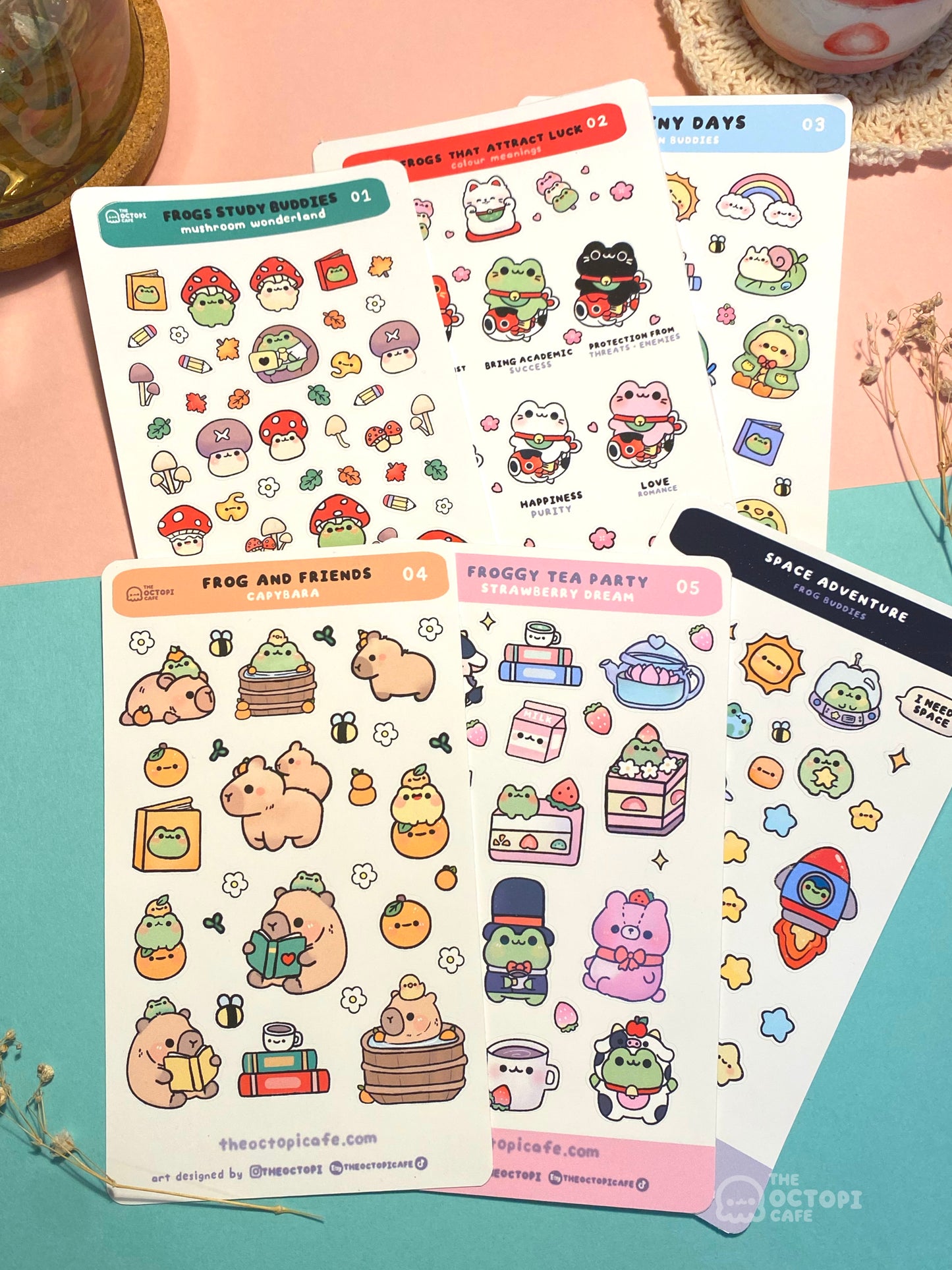 Froggy Adventure Sticker Set