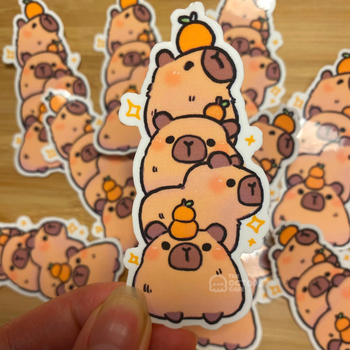 Capybara Stack Sticker