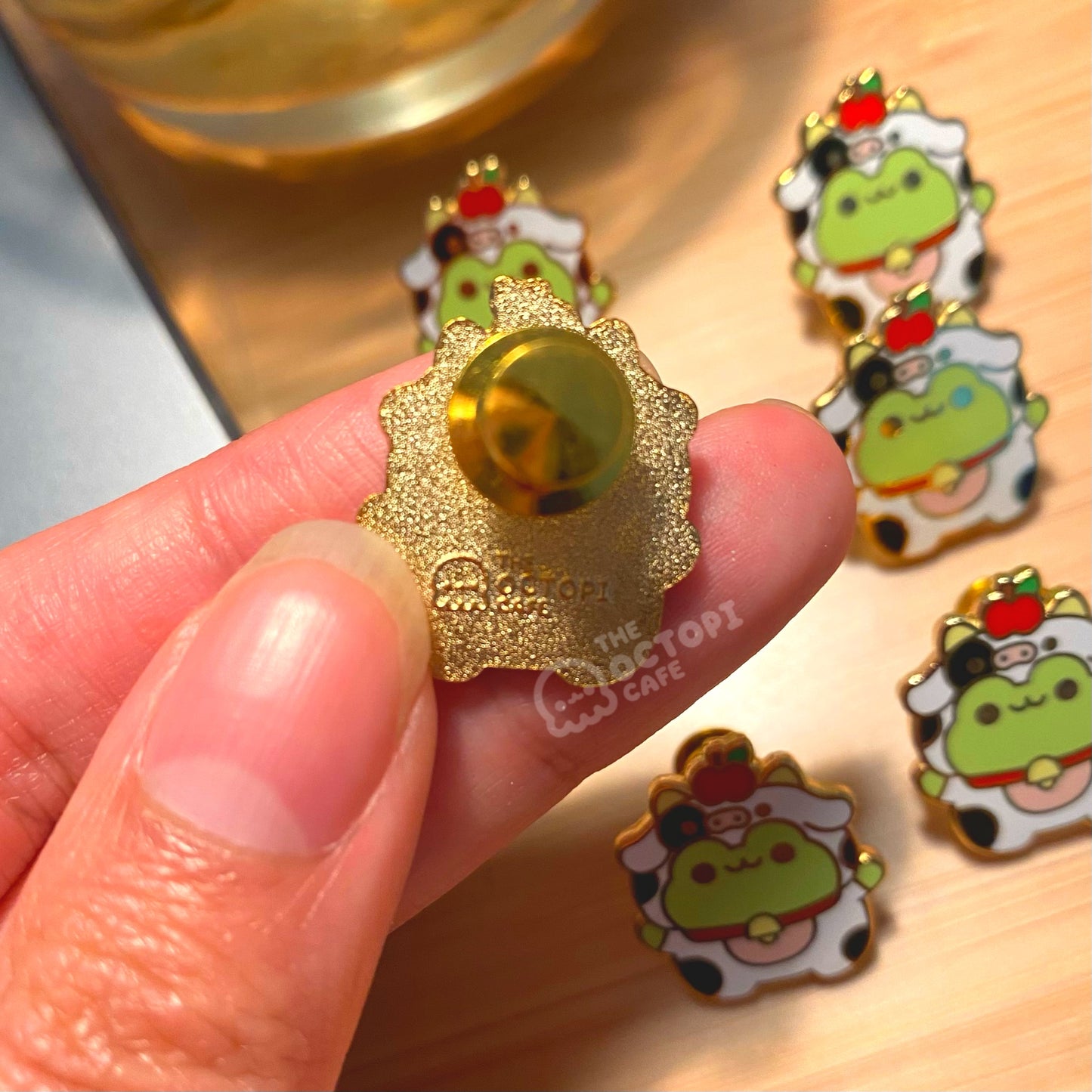 Frog Moo Enamel Pin