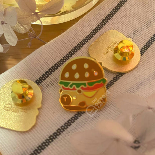 Hamburger Enamel pin