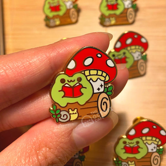 Frog Frolic Enamel Pin