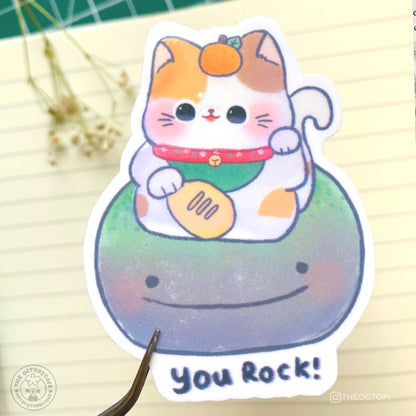 Cat You Rock Vinyl Sticker Decal