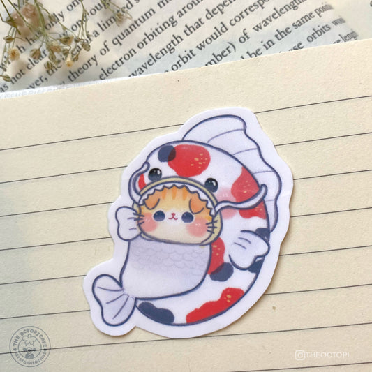 Funny Catfish Vinyl  Sticker Decal