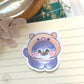 Cat Demon Slayer Taiyaki  Vinyl Sticker Decal