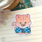 Cat Demon Slayer Taiyaki  Vinyl Sticker Decal